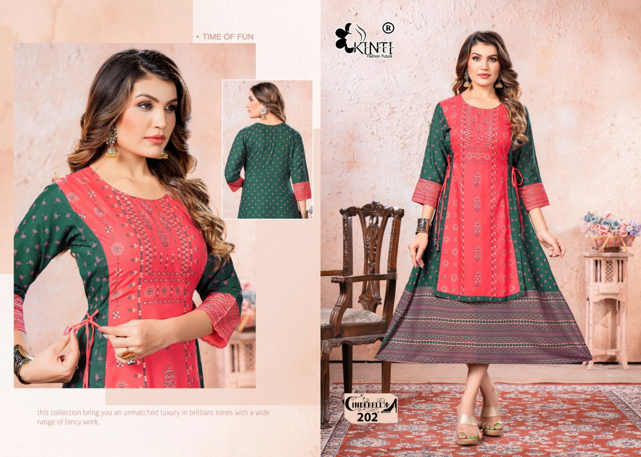  Kinti Cinderella 2 Exclusive Wear Wholesale Kurti Collection 